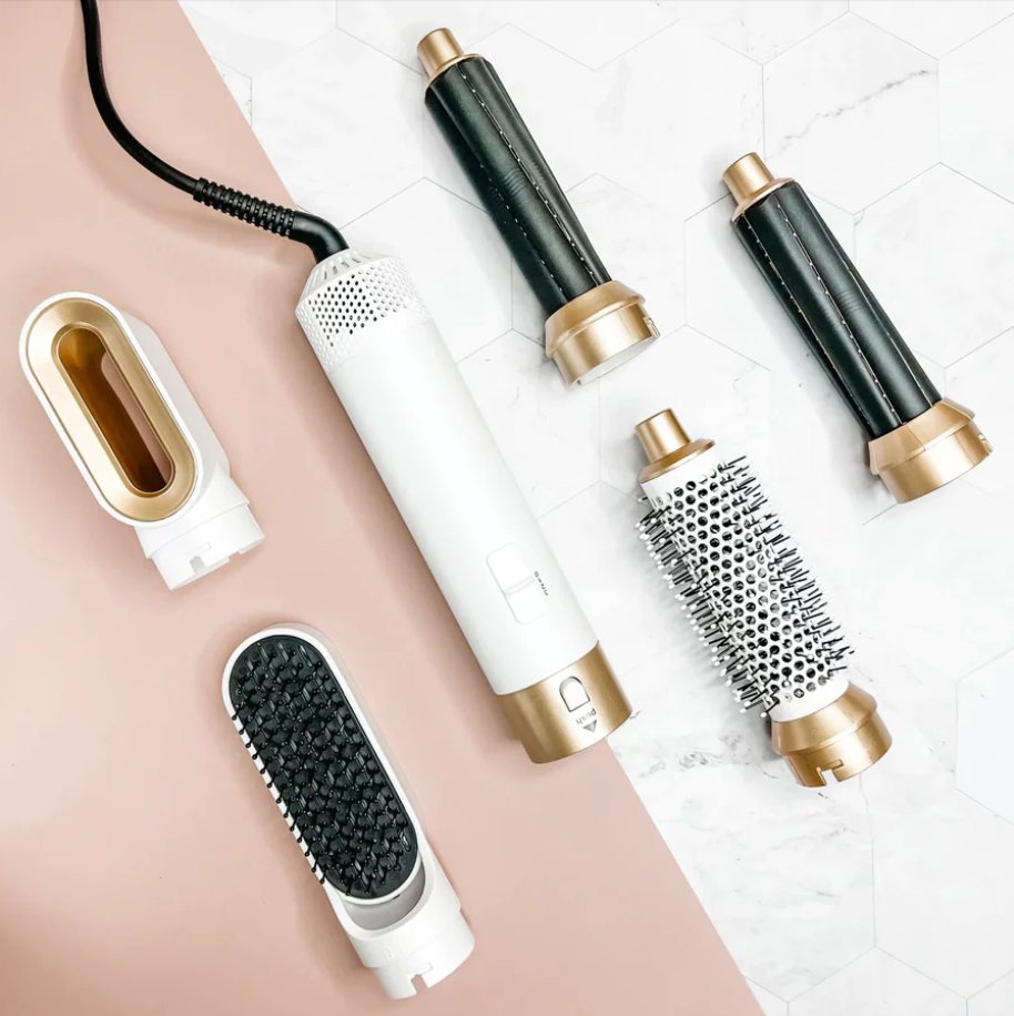 Professioneller 5-in-1 Airstyler – Haarstyler Mit Austauschbaren Bürstenköpfen