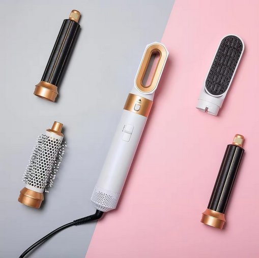 Professioneller 5-in-1 Airstyler – Haarstyler Mit Austauschbaren Bürstenköpfen