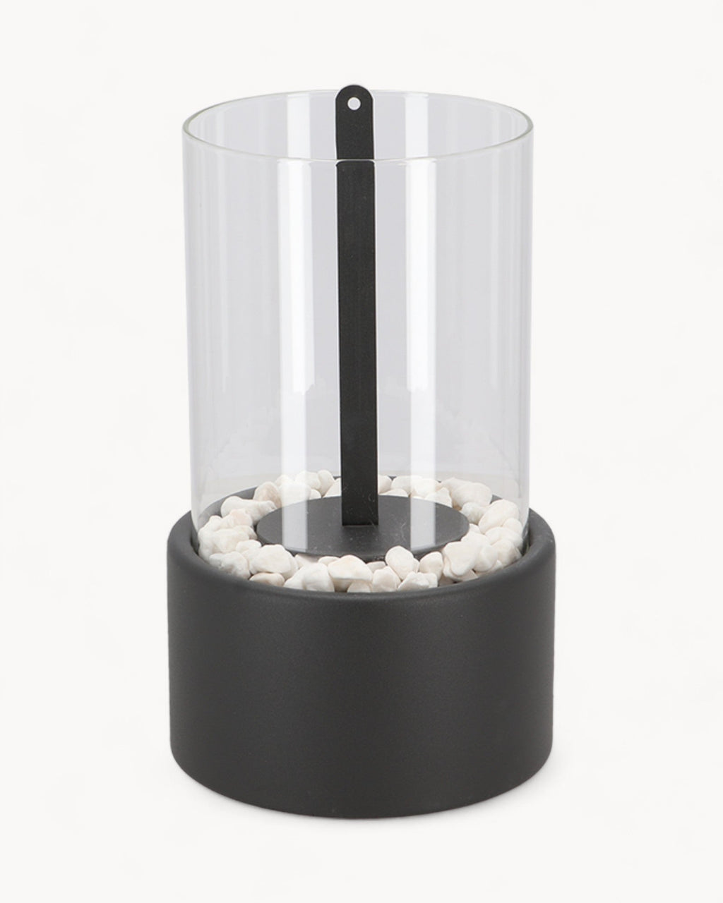 Ewige Flamme Öllampe – Metall und Glas, 26 × 14 cm, offene Flamme