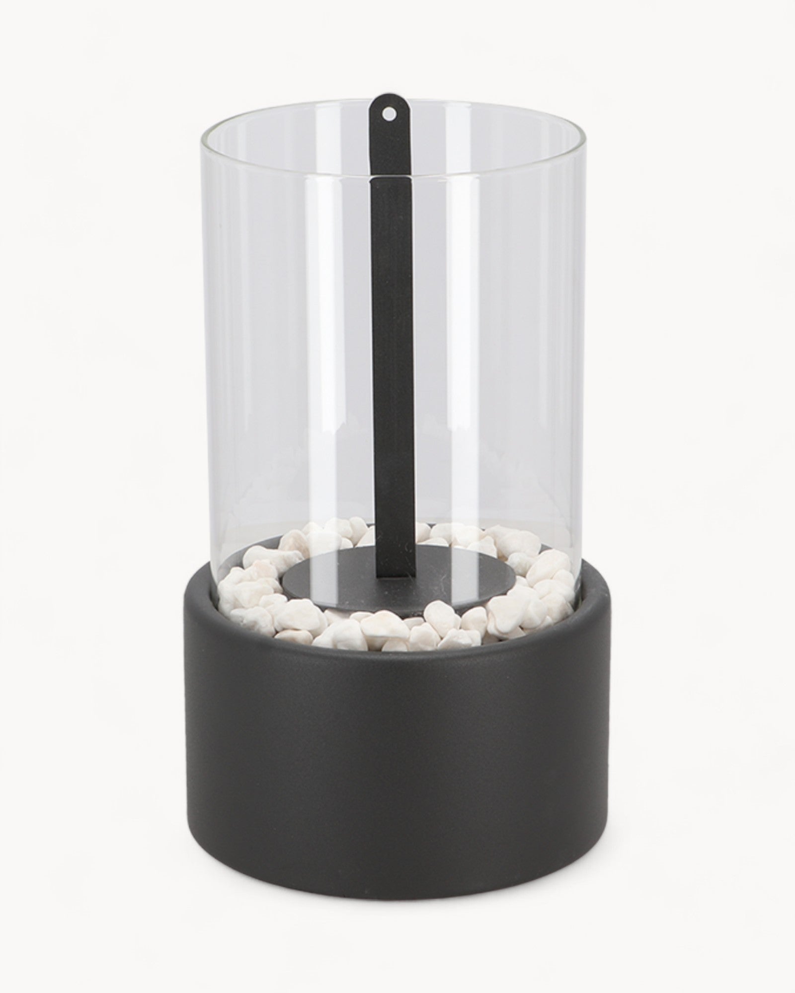 Ewige Flamme Öllampe – Metall und Glas, 26 × 14 cm, offene Flamme