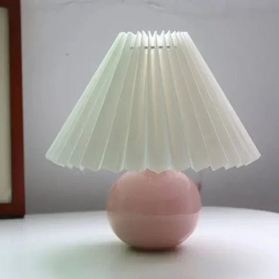 Garduru falten tischlampe | geplisster luxus lampenschirm