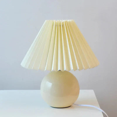Garduru falten tischlampe | geplisster luxus lampenschirm