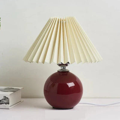 Garduru falten tischlampe | geplisster luxus lampenschirm