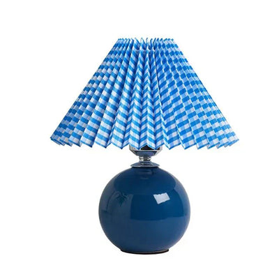 Garduru falten tischlampe | geplisster luxus lampenschirm