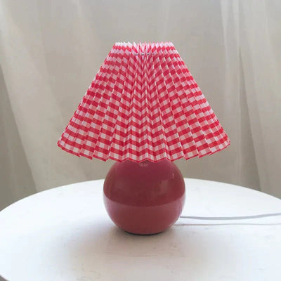 Garduru falten tischlampe | geplisster luxus lampenschirm