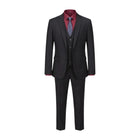 Herren Zweiteiliger Anzug | Slim Fit Anzug mit Reverskragen | Polyester Viskose Anzug für Business und Formelle Anlässe | Schmid