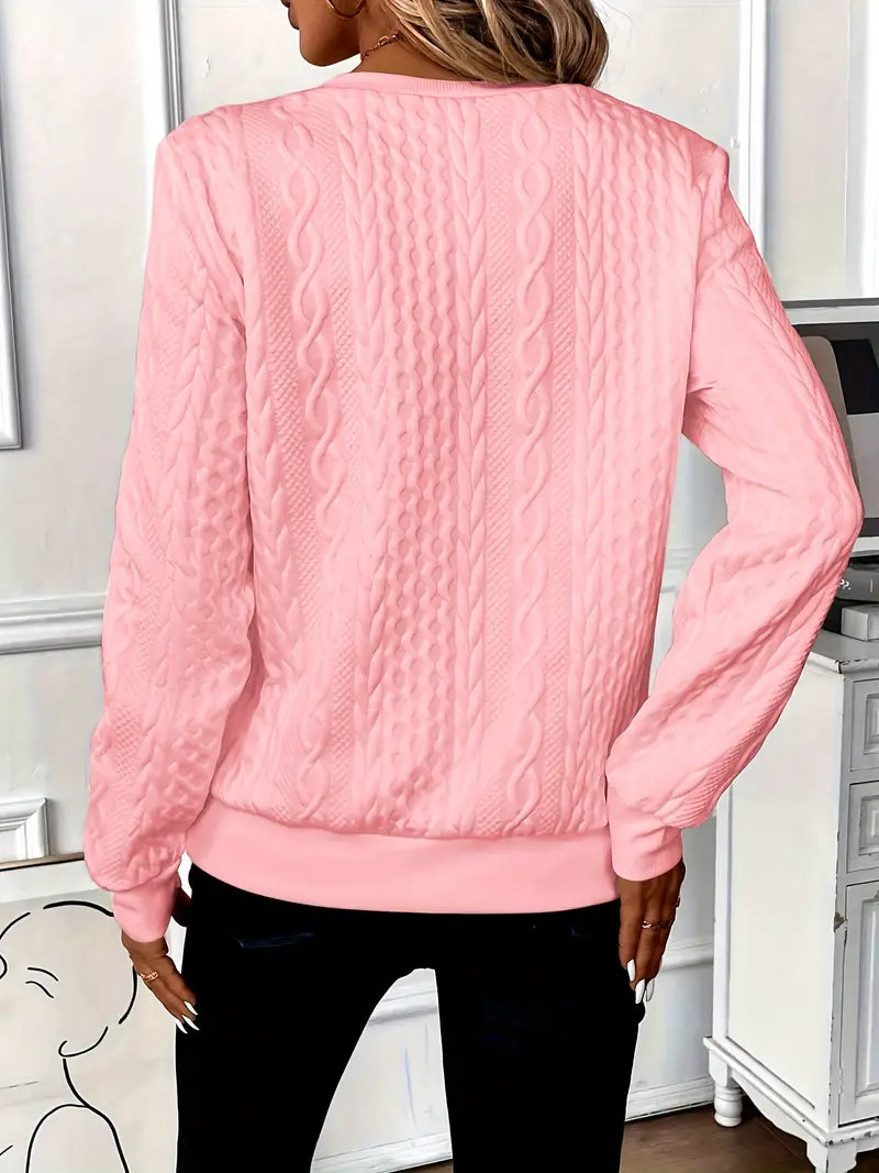 Amy - Sweater mit Reißverschluss und Stehkragen