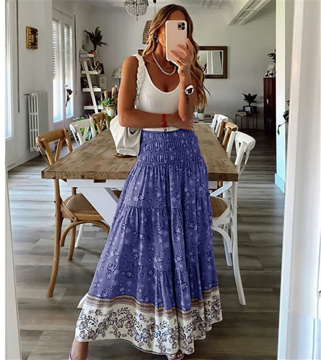 LongSkirt – Lange Rock mit Elastischem Bund