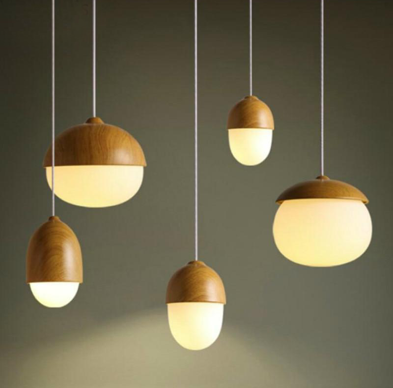 Mondglas & Holz Eichel | Anhänger