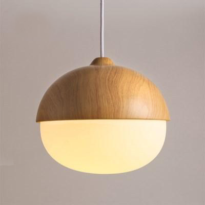 Mondglas & Holz Eichel | Anhänger