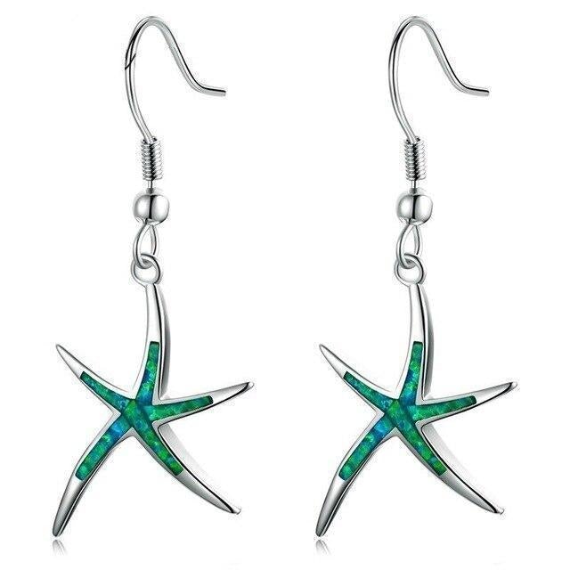 Seeigel-Ohrringe aus Silber | Silberohrringe mit Opal-Details für | Alltag und Besondere Anlässe | Schmid