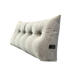Keilkissen | Rückenstützkissen mit Baumwollbezug | Waschbares Stützkissen für Bett und Sofa | Schmid