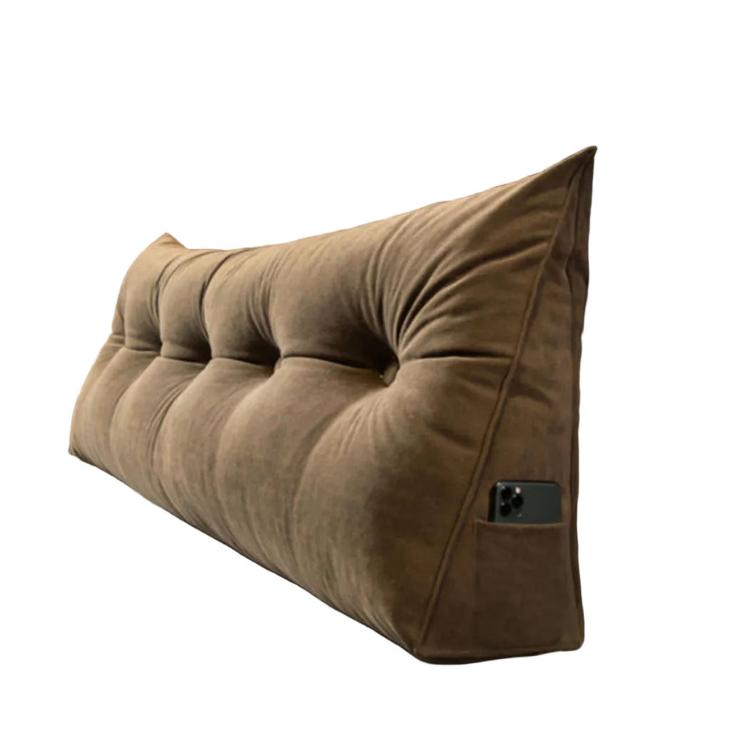 Keilkissen | Rückenstützkissen mit Baumwollbezug | Waschbares Stützkissen für Bett und Sofa | Schmid