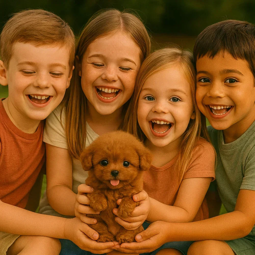 Interaktives Welpen-Spielzeug | Bewegungs- & Klangfunktionen | Tierinspiriertes Kunstleder-Spielzeug für Innenräume | Schmid