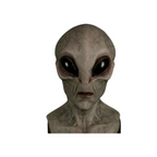 Alien Kopfmaske aus Latex für Halloween und Cosplay | Handbemalte Vollkopfmaske mit Belüftungsöffnungen | Schmid