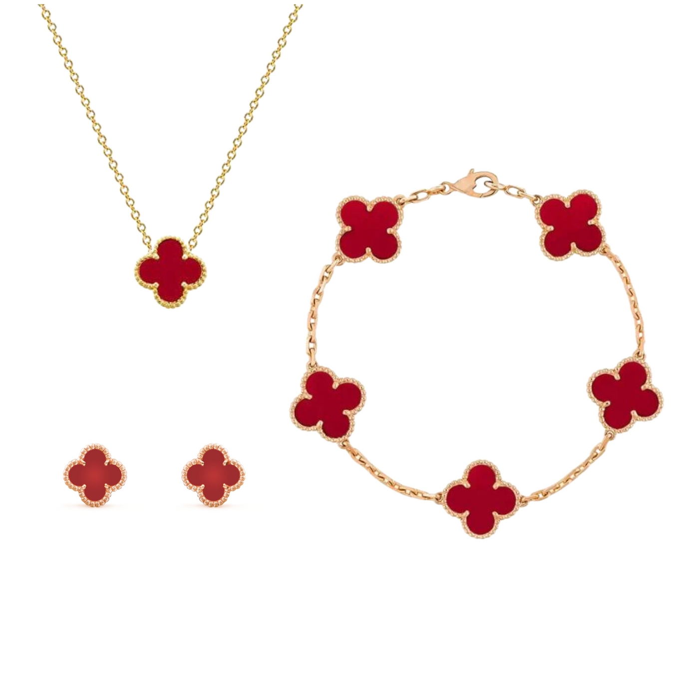 Julia schmuckset | zarte symbolik trifft goldene eleganz