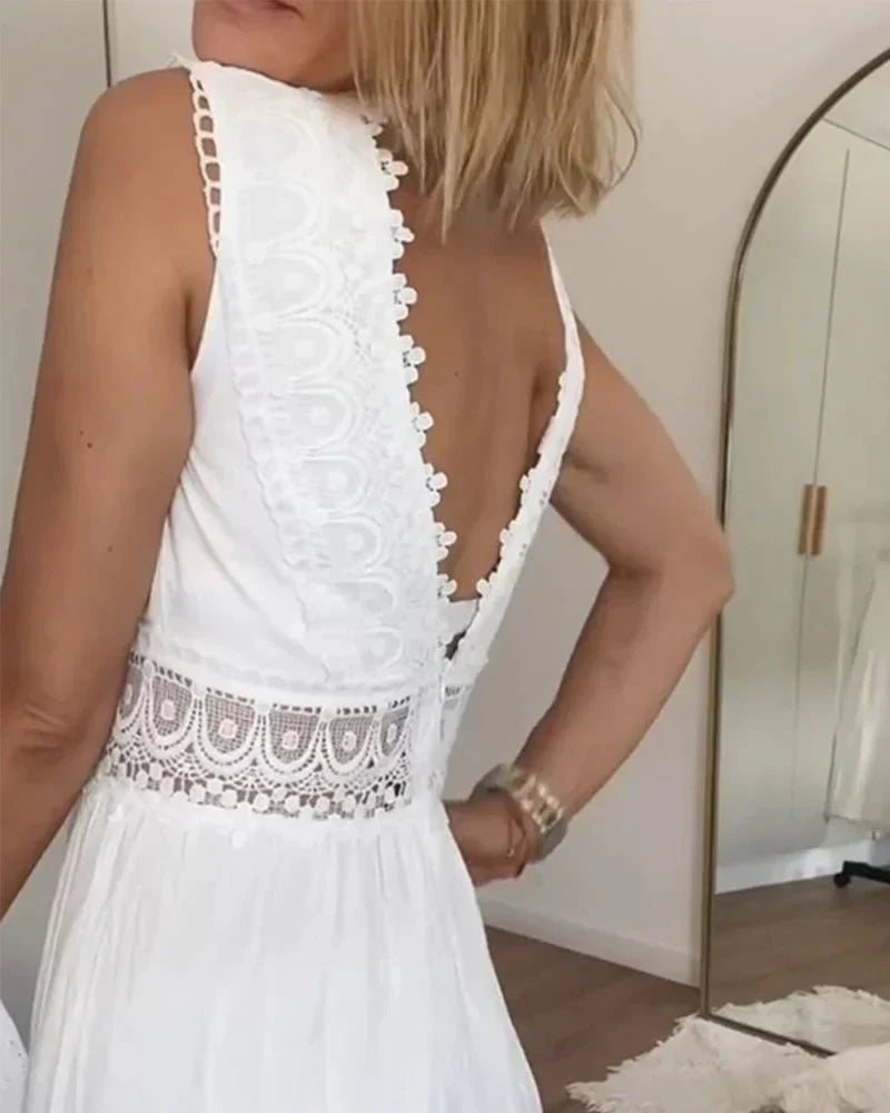 Rosalia | Elegantes Langes Sommerkleid Für Damen