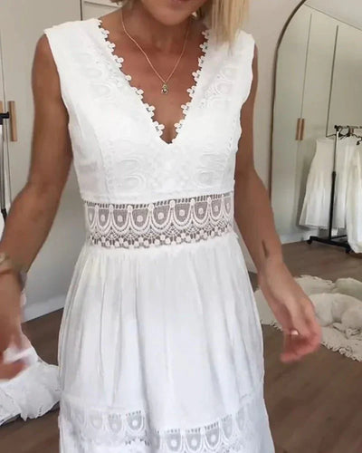 Rosalia | Elegantes Langes Sommerkleid Für Damen