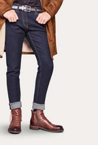 Herren Ankle Boots | Seitlicher Reißverschluss und niedriger Absatz | Standardpassform für Alltag & Semi-Formelle Outfits | Schmid