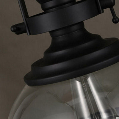 Antike glas | eisen retro industrie kronleuchter hängende deckenleuchten