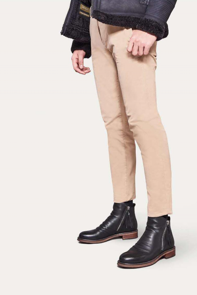 Herren Ankle Boots | Seitlicher Reißverschluss und niedriger Absatz | Standardpassform für Alltag & Semi-Formelle Outfits | Schmid