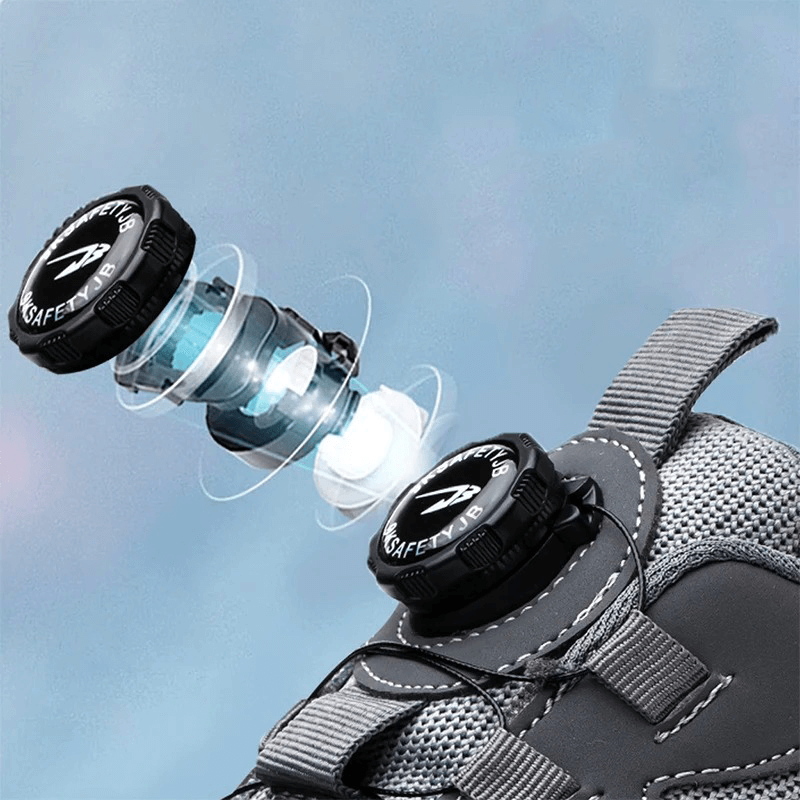 Herren Orthopädische Sicherheitsschuhe – Arbeitsschuhe Mit Schutzkappe Und Unterstützendem Design