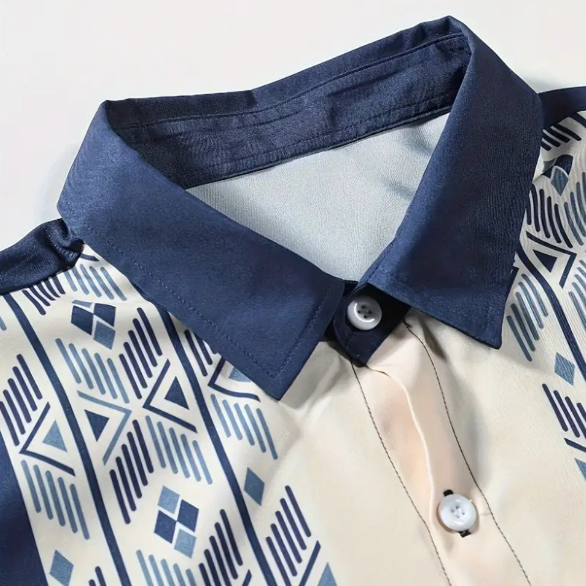 Herrenhemd aus Polyester | Kurzarmhemd mit Regulärer Passform | Leichtes Design für Alltag und Freizeit | Schmid