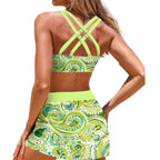 Bikini-Set aus Polyester | Verstellbare Träger mit Passendem Rock für | Strand und Pool | Schmid