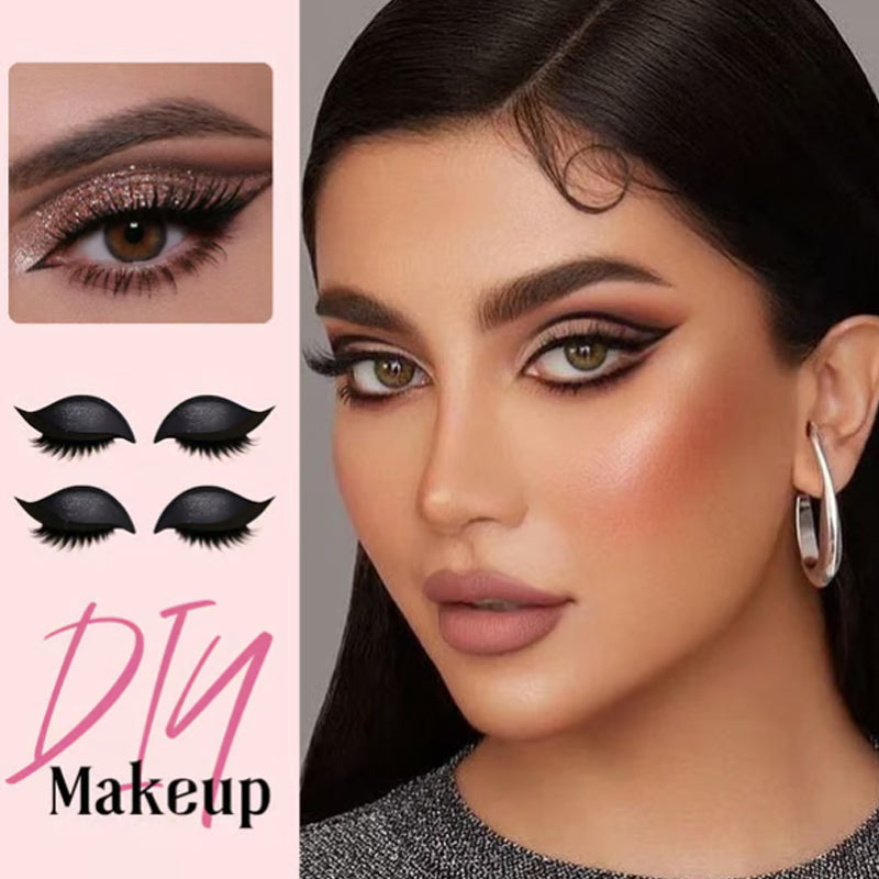 GlamLash Augensticker – Lidschatten, Eyeliner & Wimpern, Wiederverwendbar
