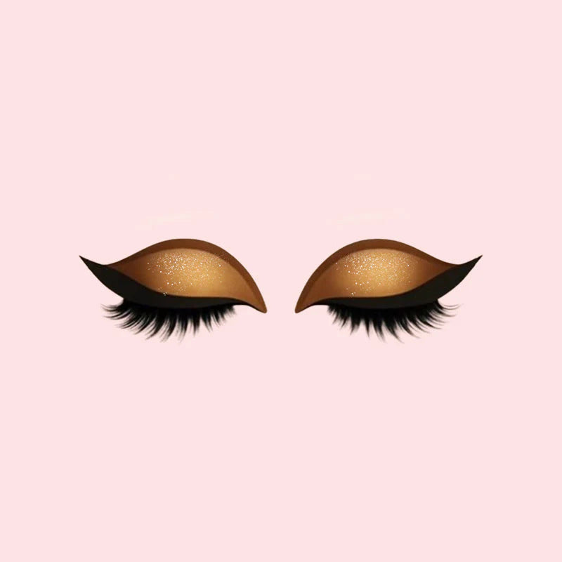 GlamLash Augensticker – Lidschatten, Eyeliner & Wimpern, Wiederverwendbar