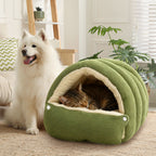 PurrCave Haustierbett – Plüsch Kuppelbett für Katzen und Kleine Hunde, Warm und Weich