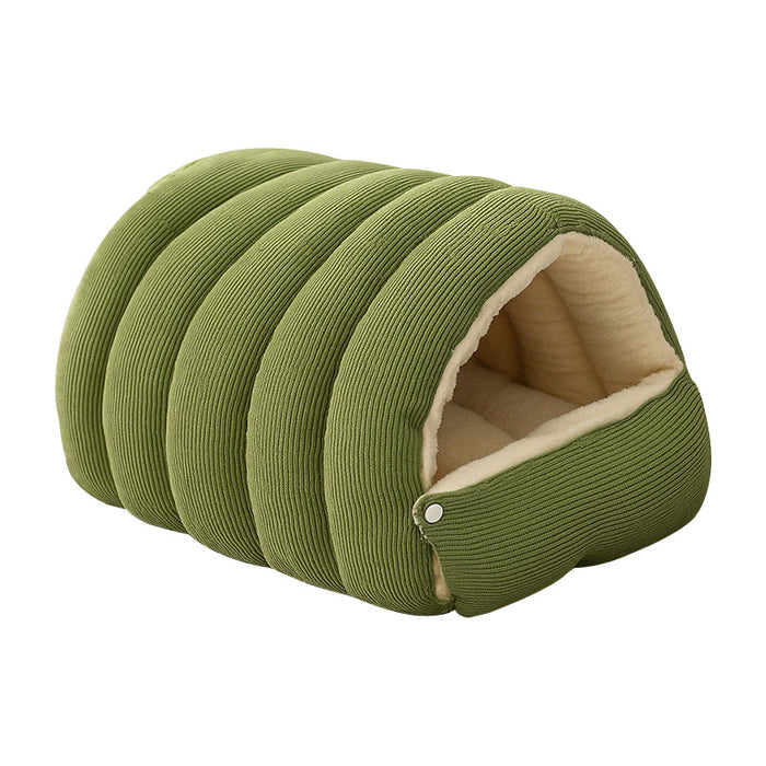 PurrCave Haustierbett – Plüsch Kuppelbett für Katzen und Kleine Hunde, Warm und Weich