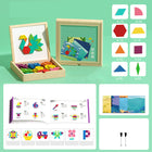 MagniPlay Magnetisches Lernspiel – Holzblöcke, Formen & Farben