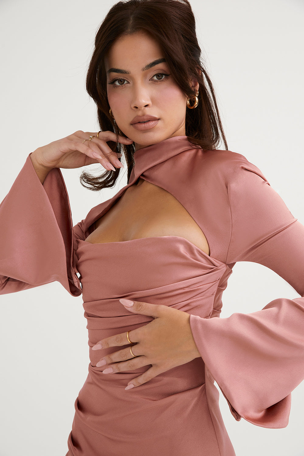Drapiertes | korsettkleid für damen