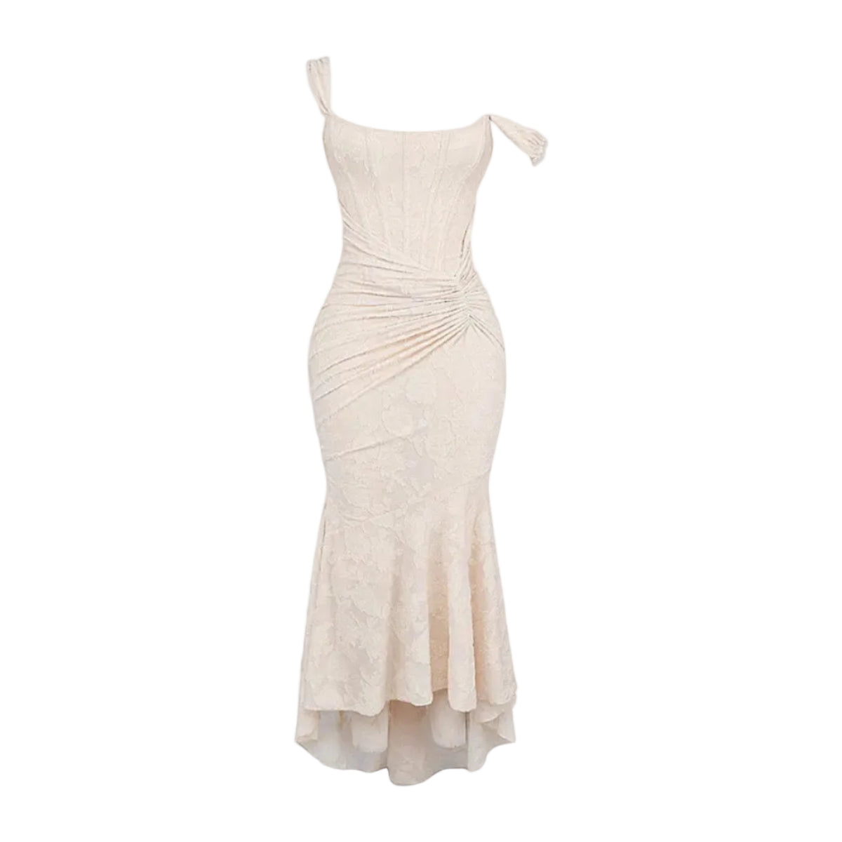 Damen Maxikleid | Off-Shoulder Maxikleid mit Eckigem Ausschnitt | Reguläre Passform aus Polyester für Alltag und Freizeit | Schmid