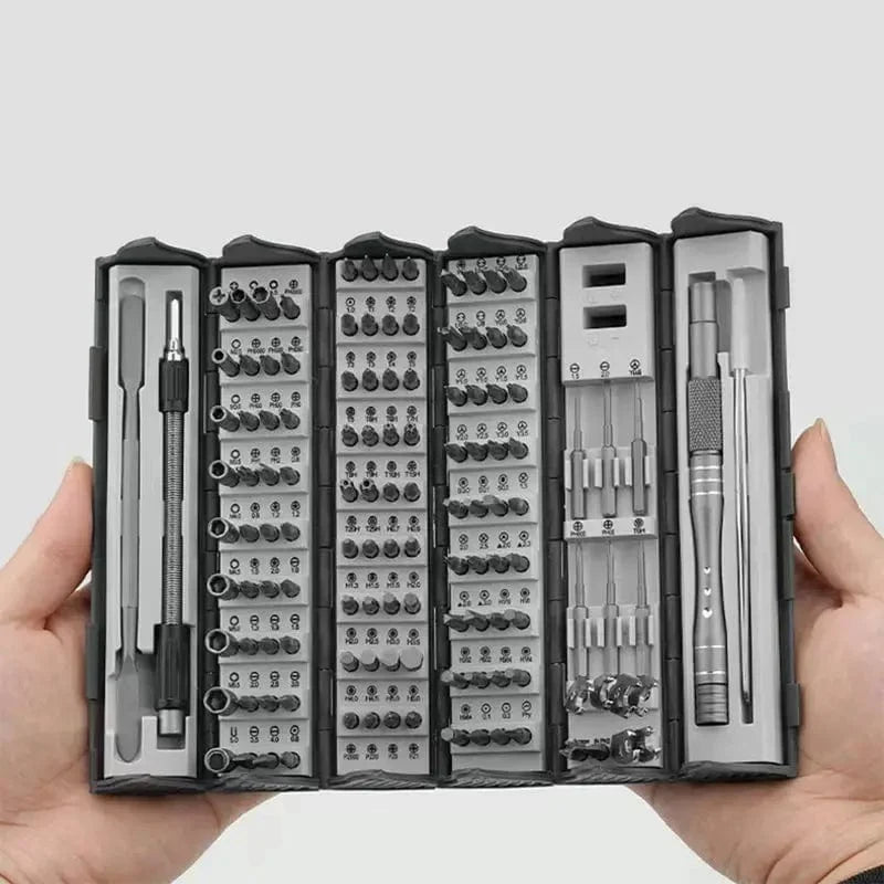 16-in-1 Präzisionsschraubendreher-Set | Magnetischer Bithalter & Wechselbits | Kompaktes Werkzeug für Elektronik & Möbelmontage | Schmid