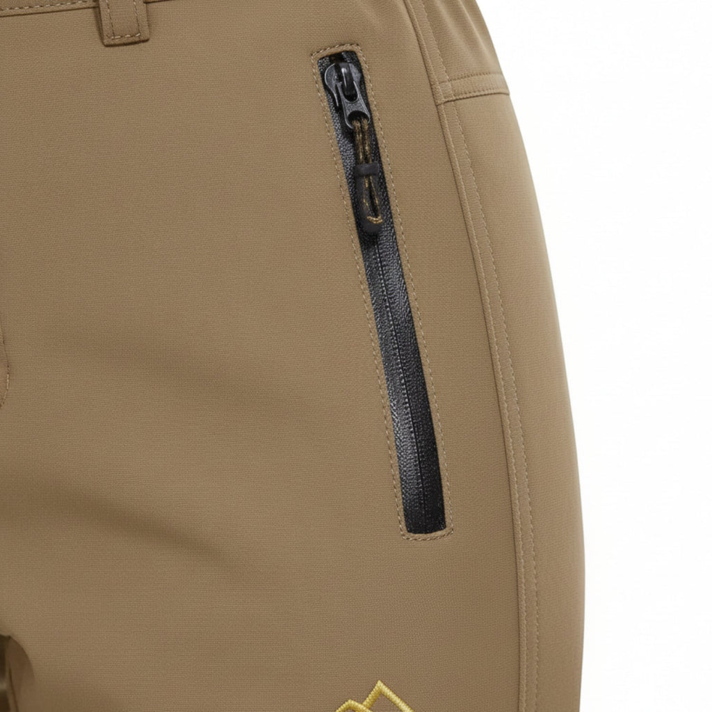 Damen Outdoor-Hose mit Fleecefutter | Wasserabweisendes Polyester & Standardpassform | Winterhose zum Wandern, Gehen & Radfahren | Schmid