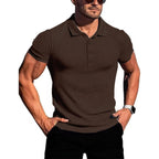 Herren Polo T-Shirt aus Baumwollmischung | Lässige Passform Polo-Shirt | Knopfleiste und Kurzarmdesign für Alltag und Freizeit | Schmid