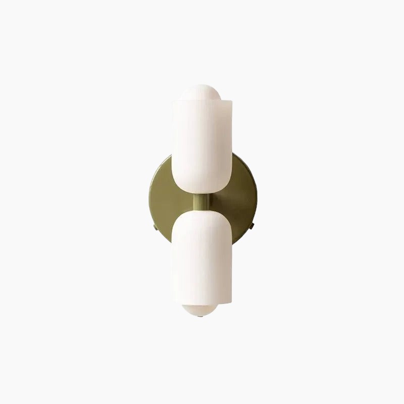 Afli Wandleuchte – Metall und Glas, farbiger Lampenschirm, LED-kompatibel