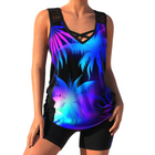 Tankini-Set aus Polyester | Zweiteiliger Tankini mit Verstellbaren Trägern | Strand- und Poolgebrauch | Schmid