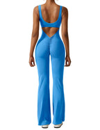 Liv - Jumpsuit Rückenfreier Damen Jumpsuit mit Ausgestellten Hosen