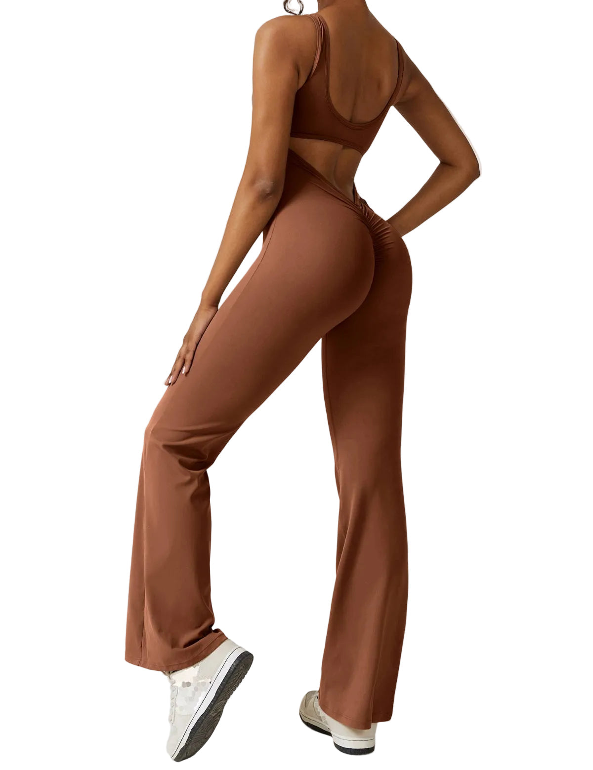 Liv - Jumpsuit Rückenfreier Damen Jumpsuit mit Ausgestellten Hosen