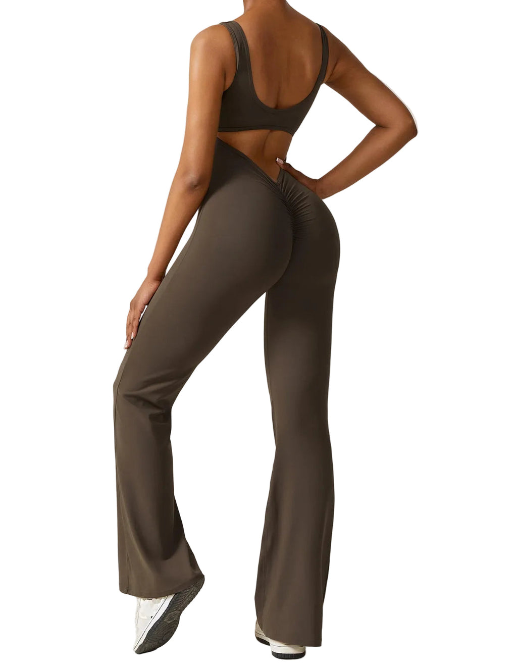 Liv - Jumpsuit Rückenfreier Damen Jumpsuit mit Ausgestellten Hosen