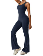 Liv - Jumpsuit Rückenfreier Damen Jumpsuit mit Ausgestellten Hosen