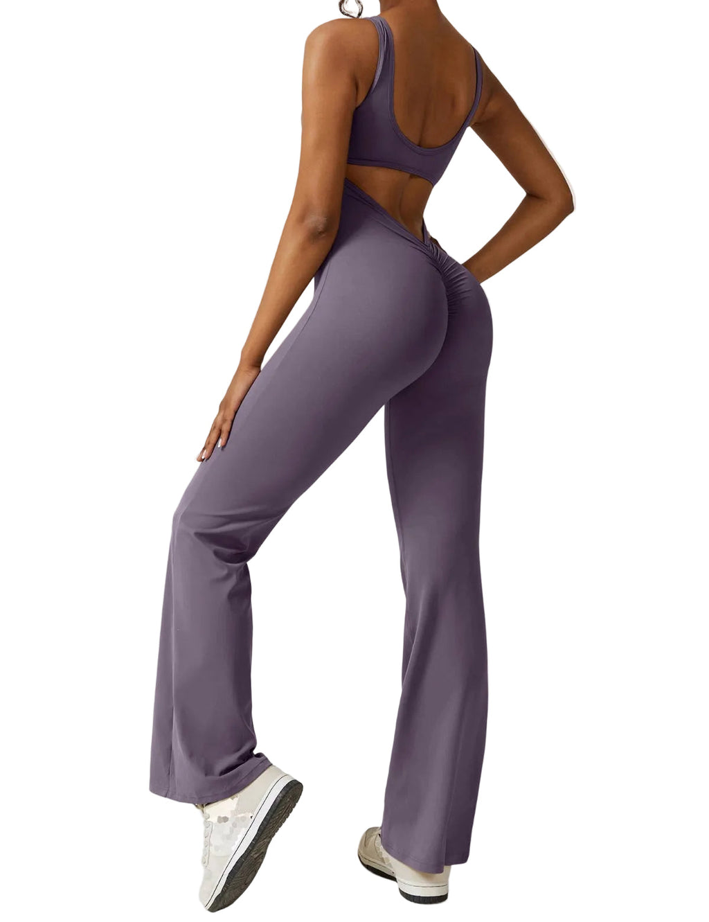 Liv - Jumpsuit Rückenfreier Damen Jumpsuit mit Ausgestellten Hosen