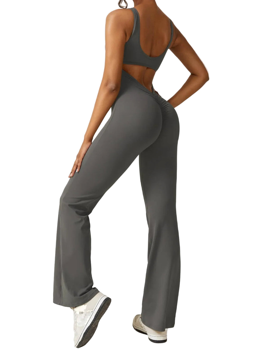 Liv - Jumpsuit Rückenfreier Damen Jumpsuit mit Ausgestellten Hosen