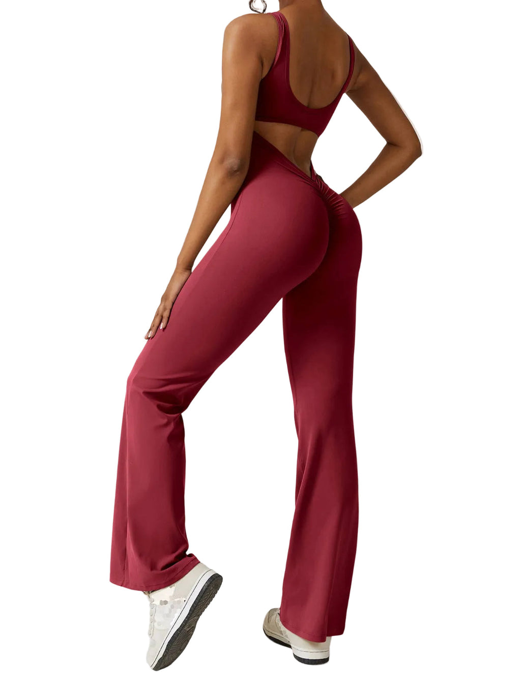 Liv - Jumpsuit Rückenfreier Damen Jumpsuit mit Ausgestellten Hosen