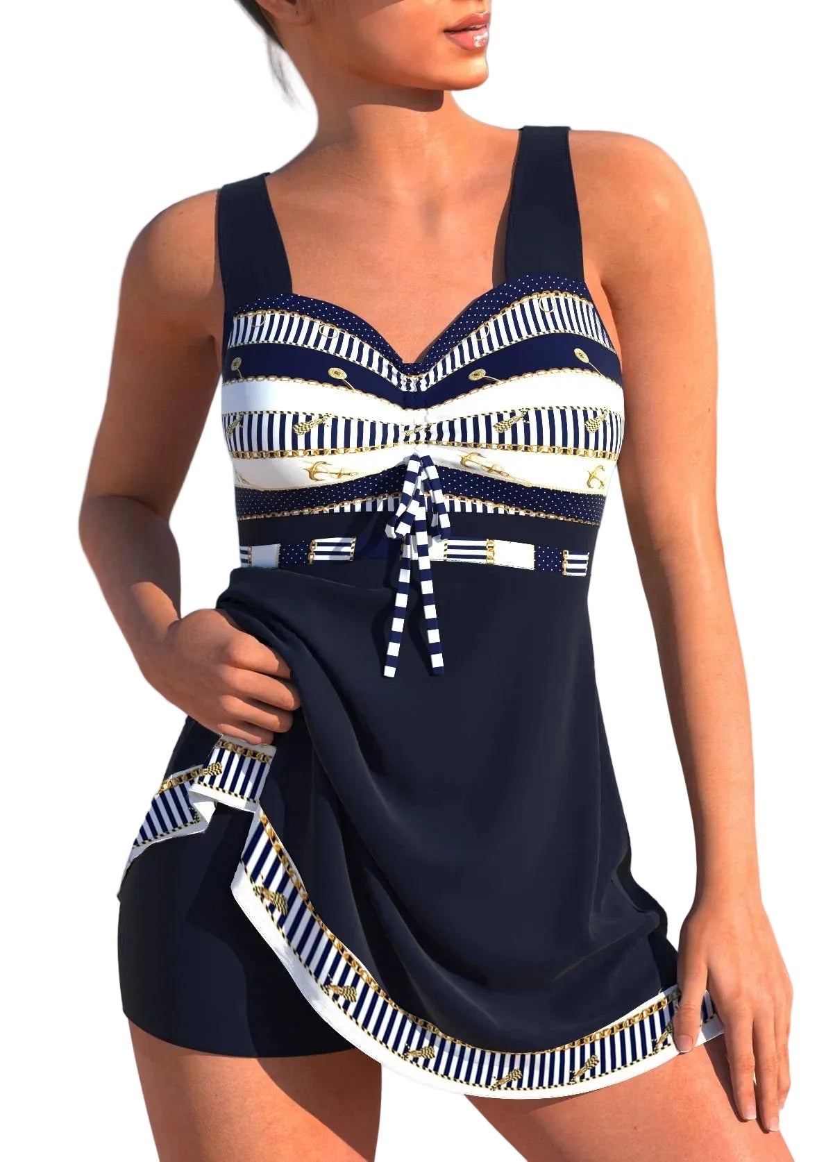 ByFey - Tankini Set mit hoch geschnittener Hose für Damen